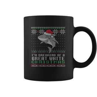 Im Dreaming Of A Great White Christmas Shark Coffee Mug | Favorety UK