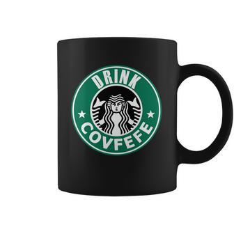 Drink Covfefe Funny Parody Logo Coffee Mug - Favorety