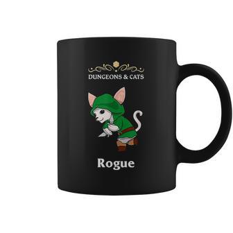 Dungeons And Cat Rogue Roleplaying Fantasy Gamers Coffee Mug | Favorety UK