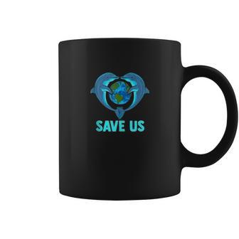 Earth Day Dolphins Environment Protection Climate Change Coffee Mug | Favorety AU