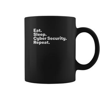 Eat Sleep Cybersecurity Gifts For Cyber Security Analyst Coffee Mug | Favorety AU