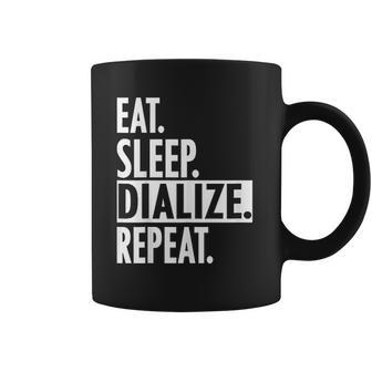 Eat Sleep Dialize Repeat Tech Coffee Mug | Favorety UK