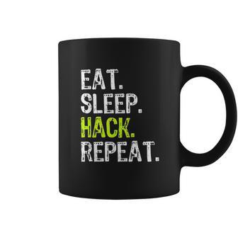 Eat Sleep Hack Hacker Hacking Security Funny Gift Coffee Mug | Favorety CA