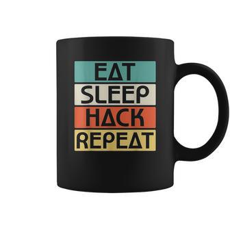 Eat Sleep Hack Repeat Coffee Mug | Favorety