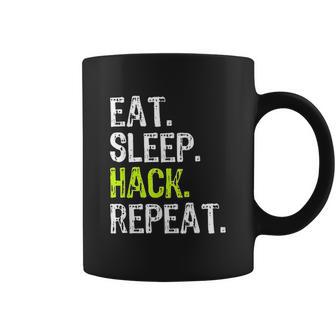 Eat Sleep Hack Security Funny Gift Coffee Mug | Favorety AU