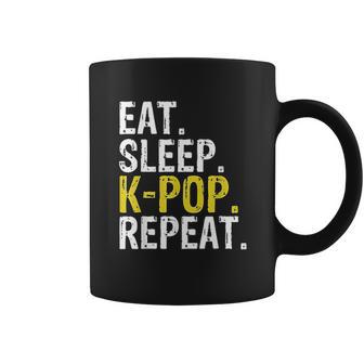 Eat Sleep K Pop Repeat Coffee Mug | Favorety UK