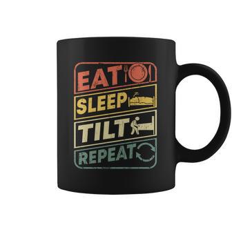 Eat Sleep Tilt Repeat Retro Game Lover Design Arcade Pinball Gift Coffee Mug | Favorety DE