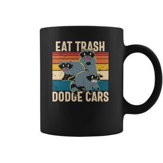 Eat Trash Dodge Cars Retro Raccoon Trash Panda Funny Raccoon Coffee Mug | Favorety UK