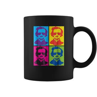 Edgar Allan Poe Gift Literary Gothic Pop Art Colors Coffee Mug | Favorety AU