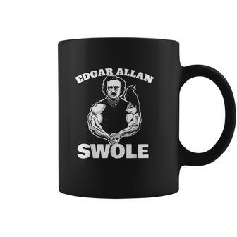 Edgar Allan Swole Funny Edgar Allan Poe Weightlifting Coffee Mug | Favorety DE