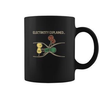 Electricity Explained Funny Ohm Volt Ampe Physics Coffee Mug | Favorety