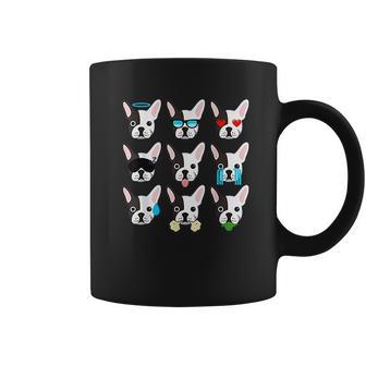 Emoji Boston Terrier Dog Faces Coffee Mug | Favorety