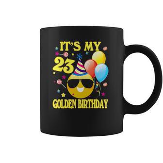 Emoji Its My Golden Birthday 23 Years Old 23Rd Coffee Mug | Favorety UK