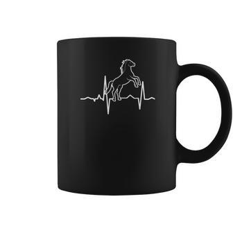 Equestrian Horse Riding Stallion Heartbeats Coffee Mug | Favorety DE