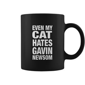 Even My Cat Hates Gavin Newsom Coffee Mug | Favorety