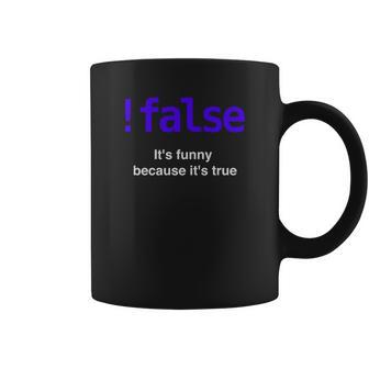 False Javascript Boolean Funny Programming Python Coffee Mug | Favorety AU