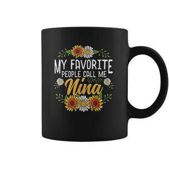 My Favorite People Call Me Nina Mothers Day Gifts Coffee Mug | Favorety DE