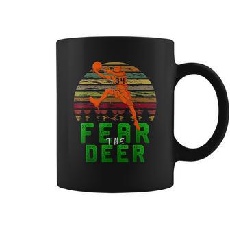 Fear The Deer Gift For Milwaukee Basketball Bucks Fans Coffee Mug | Favorety UK