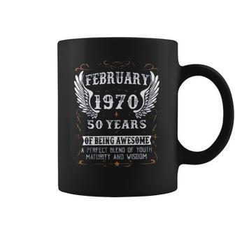 February 1970 50 Years Of Being Awesome Enjoyable Gift 2022 Coffee Mug | Favorety UK