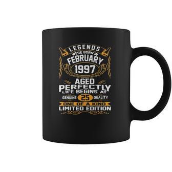 February 1997 25Th Birthday Gift 25 Years Old Men Women Coffee Mug | Favorety CA