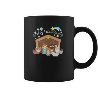 Feliz Navidad Cute Nativity Scene Coffee Mug | Favorety CA