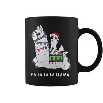 Fla La La Llama Pitbull Is Riding Llama Funny T Sh Coffee Mug | Favorety DE