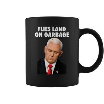 Flies Land On Garbage Mike Pence Debate Fly Coffee Mug | Favorety UK