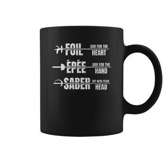 Foil Epee Saber Fencing Sport Outfit Fencer Gift Fencing Coffee Mug | Favorety CA