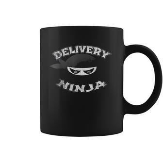 Food Delivery Pizza Mailman Truck Driver Multitasking Ninja Coffee Mug | Favorety