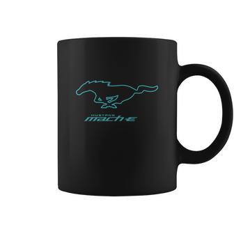 Ford Mustang Mach-E Blue Pony Logo T-Shirt Coffee Mug | Favorety