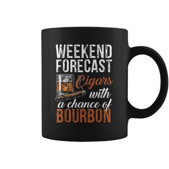 Weekend Forecast Cigars With Chance Bourbon Coffee Mug | Favorety