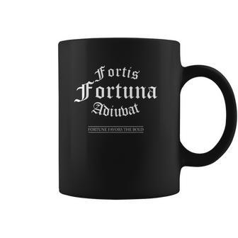 Fortis Fortuna Adiuvat Latin Quote Coffee Mug | Favorety AU