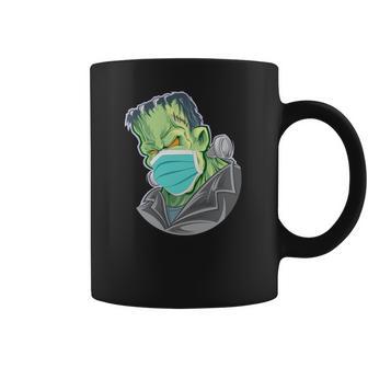 Frankenstein Pandemic Virus Mask Coffee Mug | Favorety CA