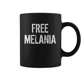 Free Melania Funny Distressed Logo Coffee Mug | Favorety UK