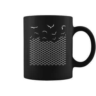 Freedom Flight Chain Link Fence Broken Birds Fly Flight Freedom Coffee Mug | Favorety AU