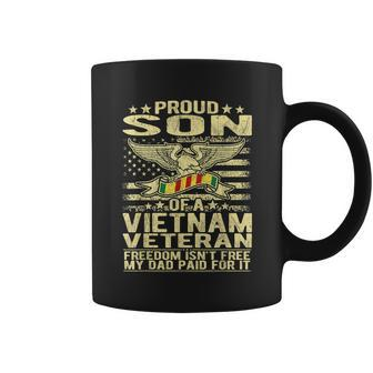 Freedom Isnt Free Proud Son Of A Vietnam Veteran Gift Graphic Design Printed Casual Daily Basic Coffee Mug | Favorety