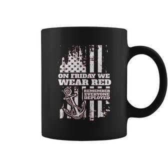 On Fridays We Wear Red Friday Navy Family Coffee Mug | Favorety