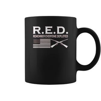 On Fridays We Wear Red Rmember Everyone Deployed Coffee Mug | Favorety CA