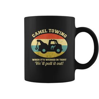 Funny Camel Towing Retro Adult Humor Saying Funny Halloween Gift Coffee Mug | Favorety AU