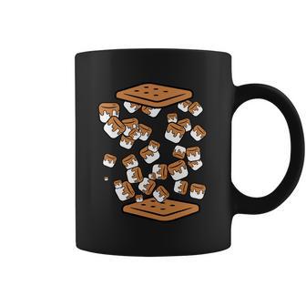 Funny Camping Marshmallows And Crackers Smores Campfire Gift Coffee Mug | Favorety DE