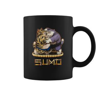 Funny Cats Sumo Wrestler Japanese Cat Sumo Wrestling Coffee Mug | Favorety DE