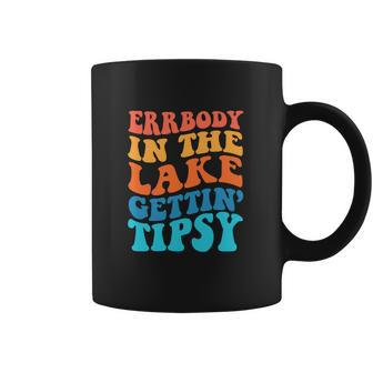 Funny Everybody In The Lake Getting Tipsy Retro Groovy Coffee Mug | Favorety