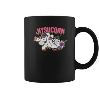 Funny Jiu Jitsu Cute Unicorn Self Defense Coffee Mug | Favorety