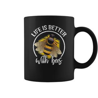 Funny Life Is Better With Bees Love Honey Coffee Mug | Favorety DE