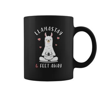 Funny Llama Social Distancing Llamastay 6 Feet Away Coffee Mug | Favorety UK