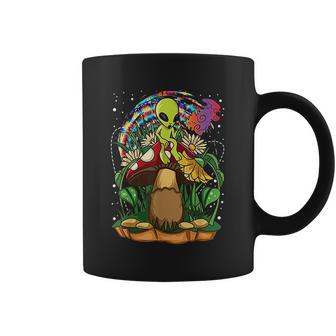 Funny Magic Mushroom Alien Trippy Shroom Lsd Gift Acid Trip Coffee Mug | Favorety