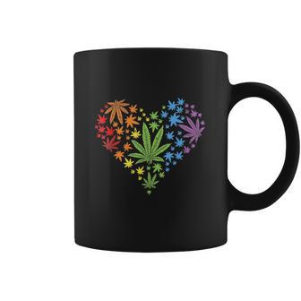 Funny Marijuana Heart Lgbt Gay Pride Month Graphic Design Printed Casual Daily Basic Coffee Mug | Favorety DE