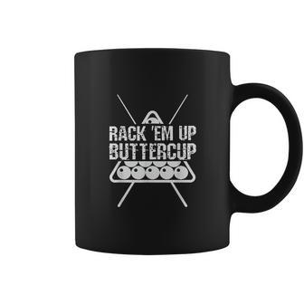 Funny Pool Billards Rack Em Up Buttercup Coffee Mug | Favorety