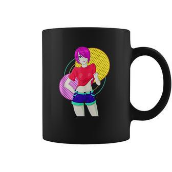 Funny Retro Vintage Girl Model Freedom Pose Coffee Mug | Favorety CA