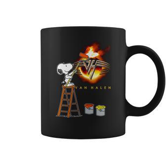 Funny Snoopys Painting The Picture- Van Hallen Coffee Mug | Favorety